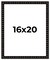 16x20 Bamboo Picture Frame with UV-Resistant Acrylic & Acid Free Backing, Available in 4 Finishes - Brown, Black, Gold, and Natural